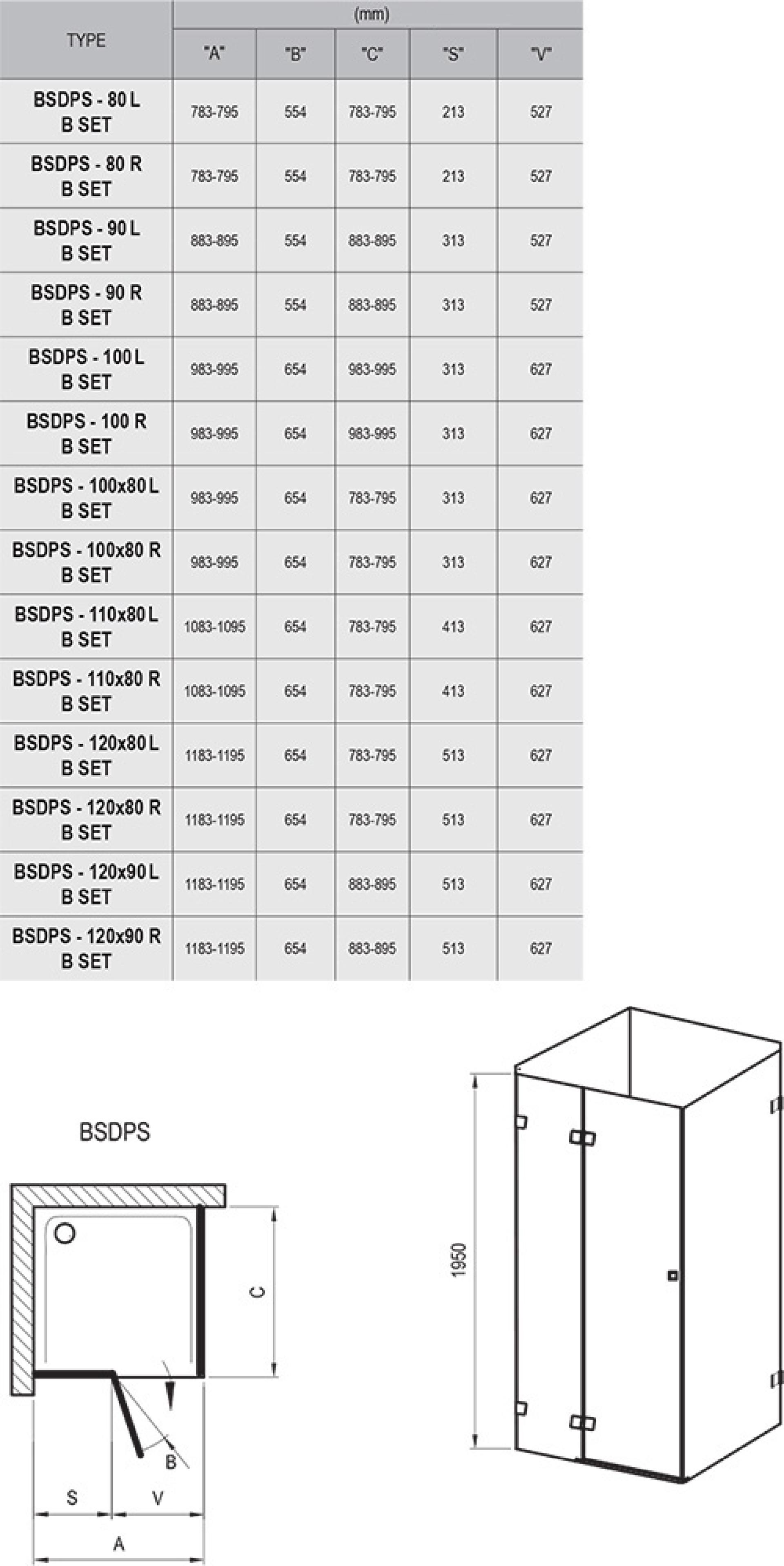 Душевой уголок Ravak Brilliant BSDPS 0UP77A00Z1 R 90х90 см, transparent, хром