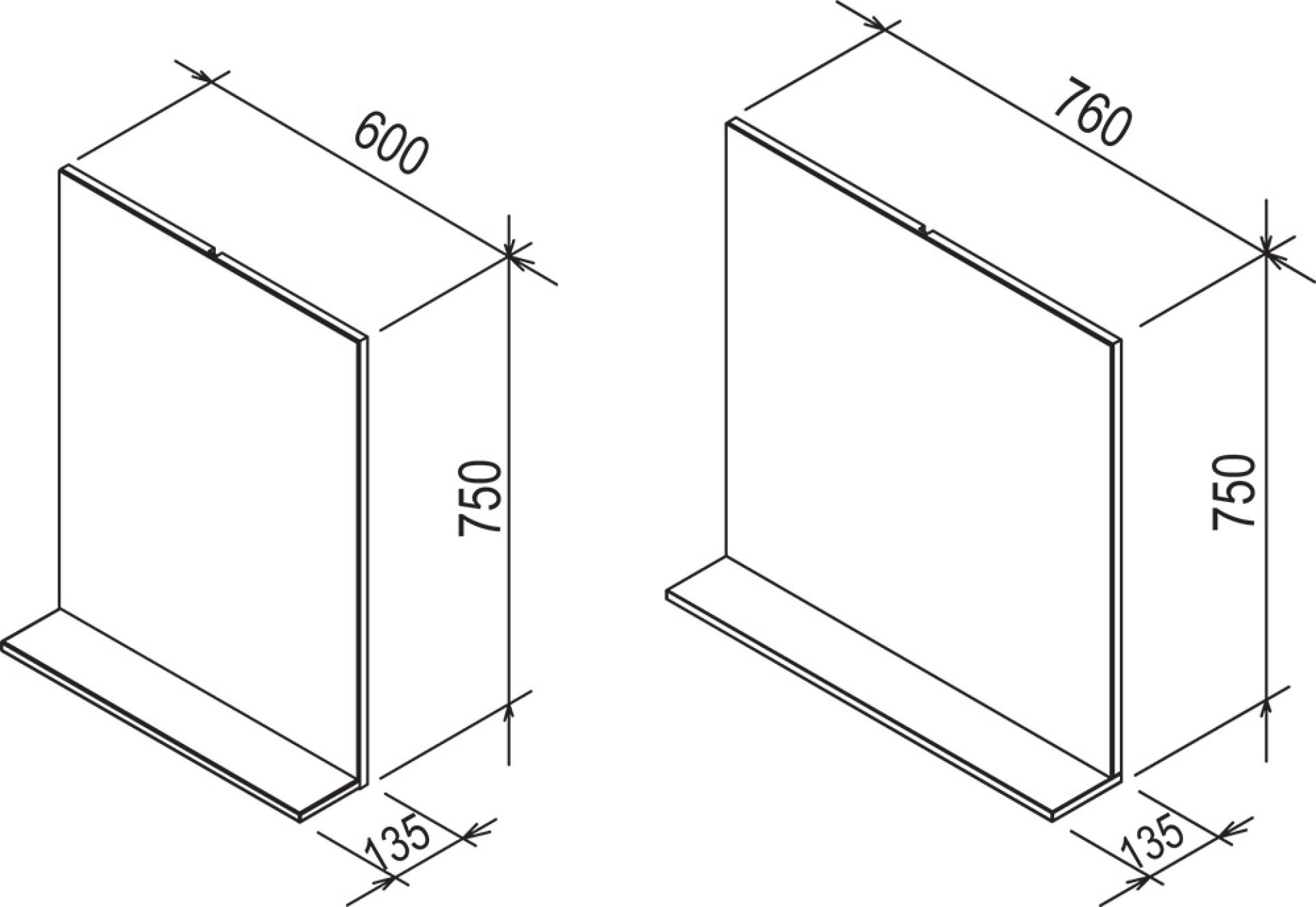 Зеркало 76 см Ravak Rosa II X000001297, береза