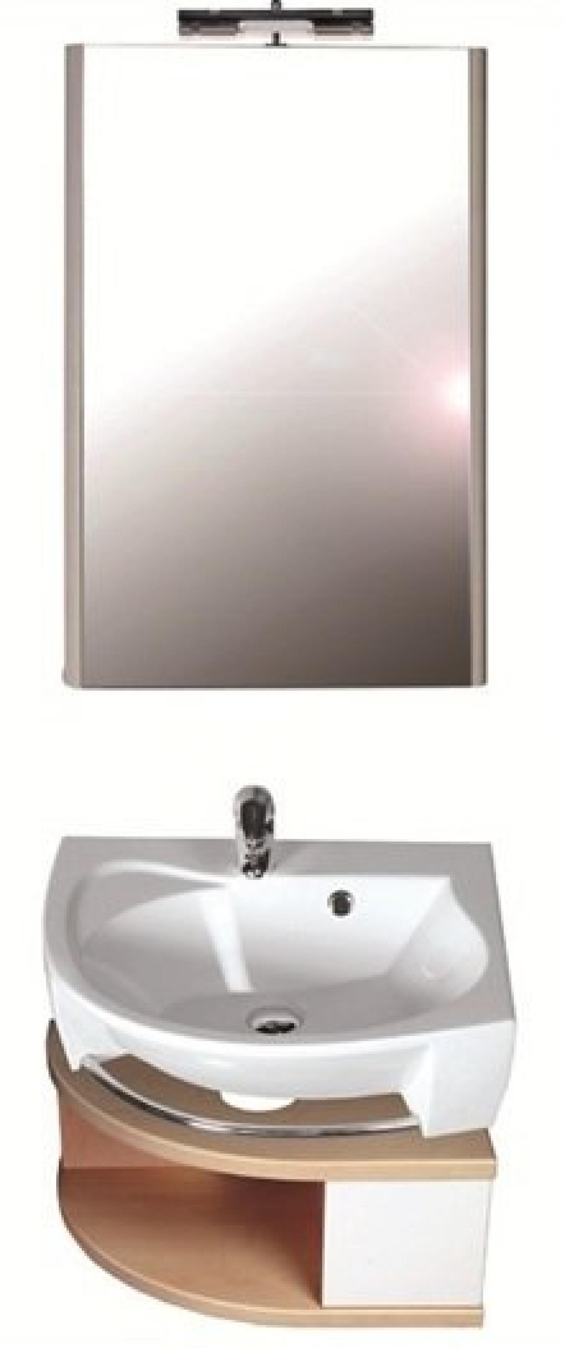 Зеркало со светильником Ravak M 560 в белой рамке X000000330