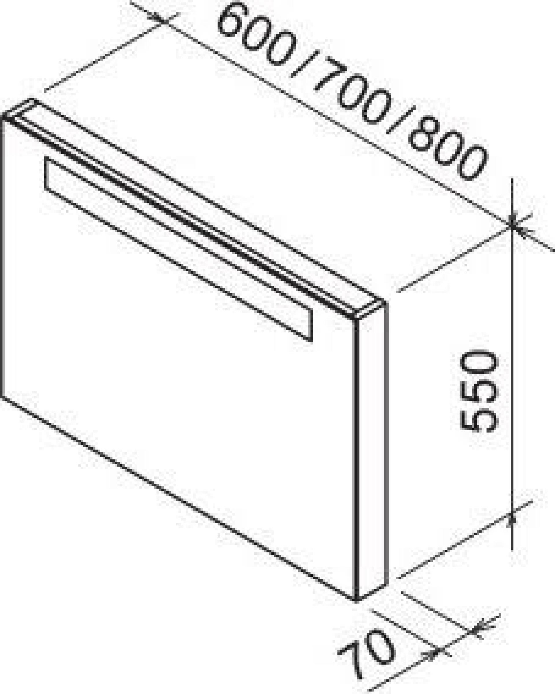 Зеркало 70 см Ravak Classic X000000954, капучино