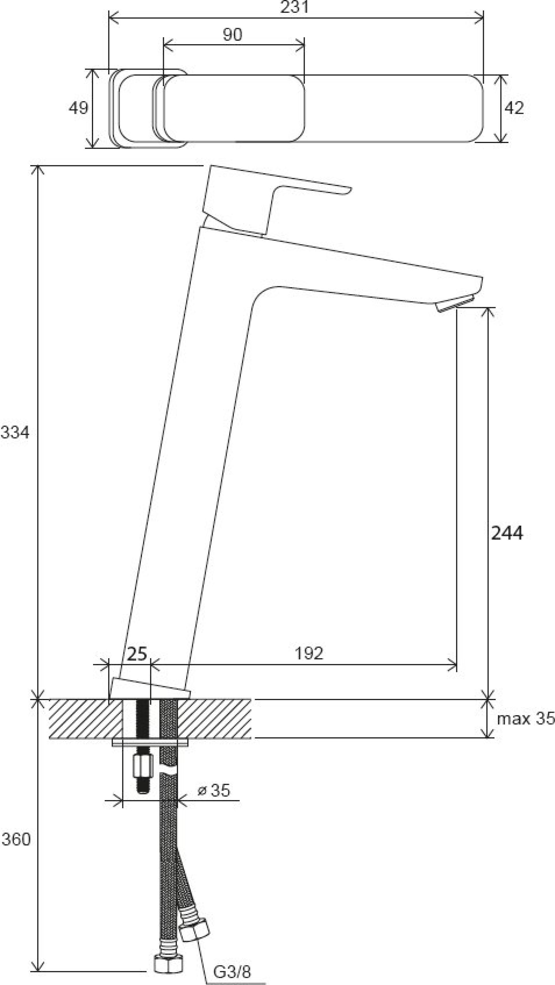 Смеситель для раковины Ravak 10° Free -TD F 015.00 X070130, хром